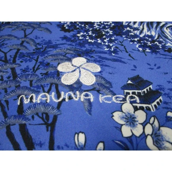 Ralph Lauren RLX Polo Shirt Mens 2XL Blue AOP Mauna‎ Kea Floral Golf Performance